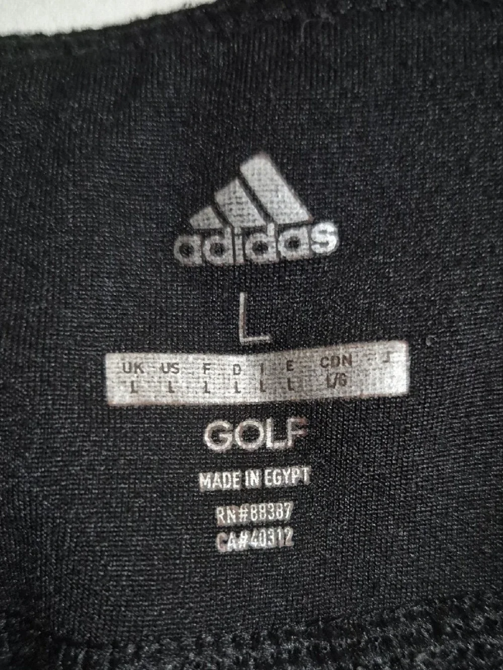 adidas Black Golf Joggers with White 3-Stripes